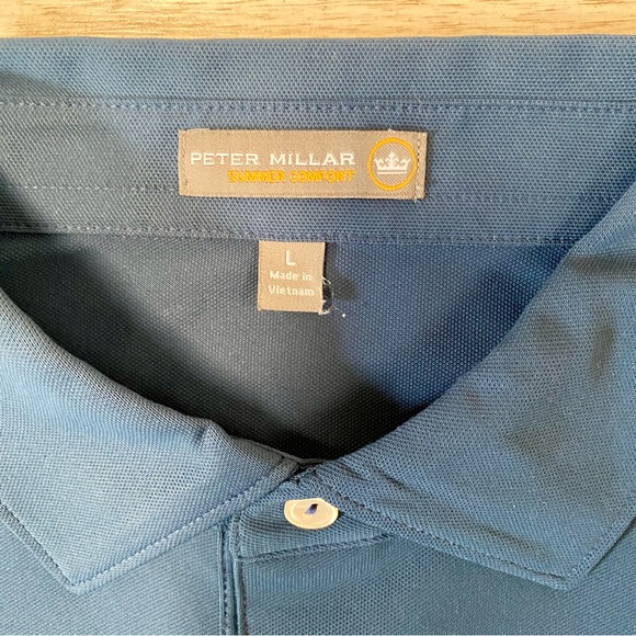 Peter Millar x Conway Farms Polo Men’s Large Blue BMW Championship Golf Shirt - Picture 10 of 10